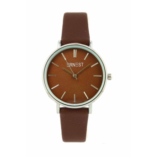 Ernest horloge Silver-Cindy Medium FW23 choco