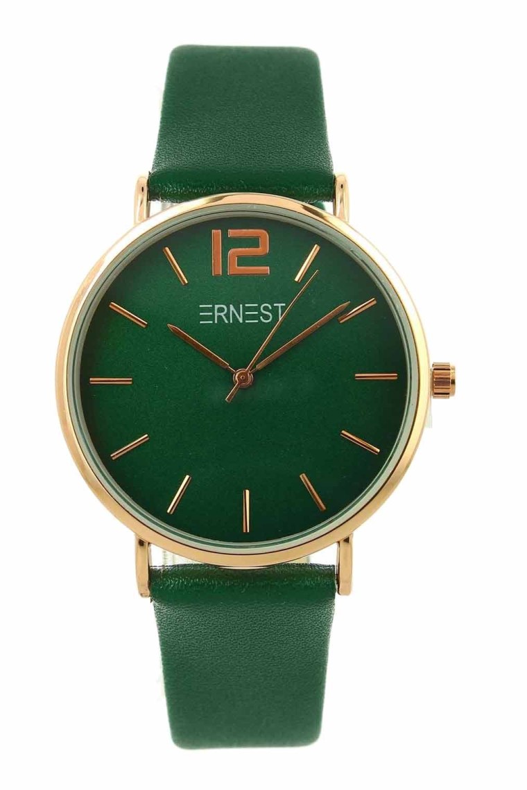 Ernest horloge Rosé-Cindy FW23 donkergroen