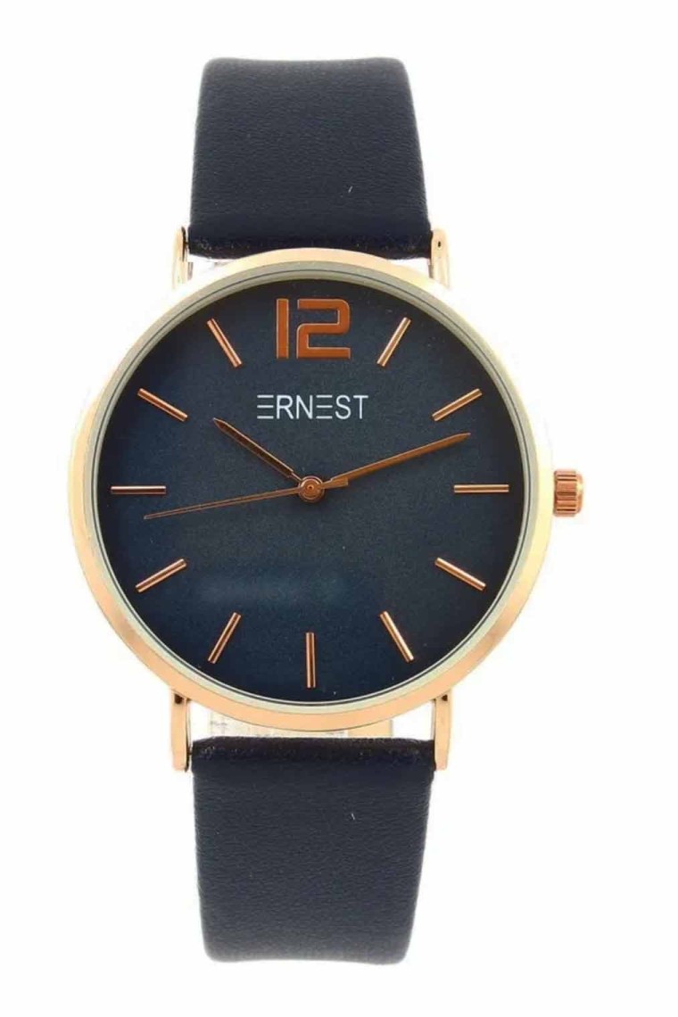 Ernest horloge Rosé-Cindy FW23 donkerblauw
