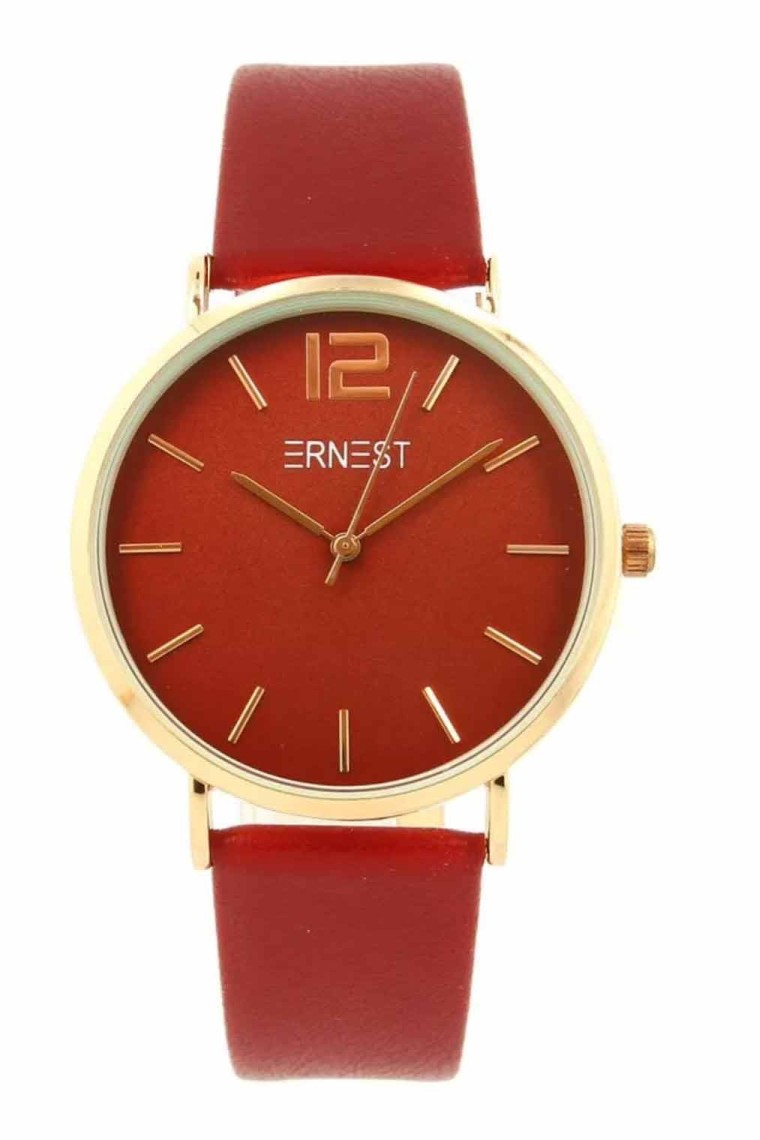 Ernest horloge Rosé-Cindy FW23 donkerrood