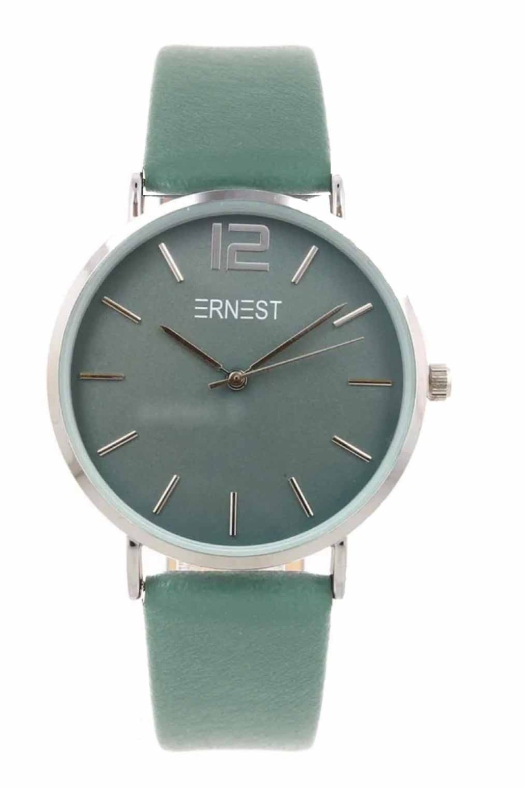 Ernest horloge Silver-Cindy FW23 groen céladon
