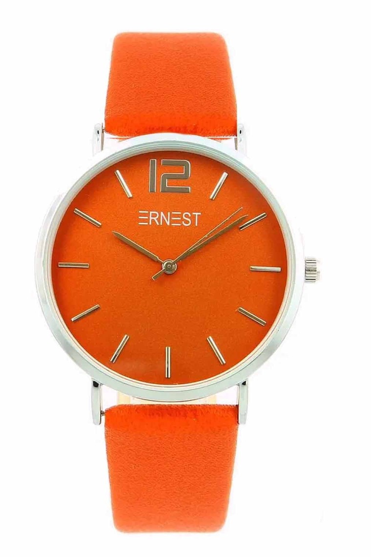 Ernest horloge Silver-Cindy FW23 oranje