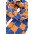 Sjaal "Daisy" blauw-oranje