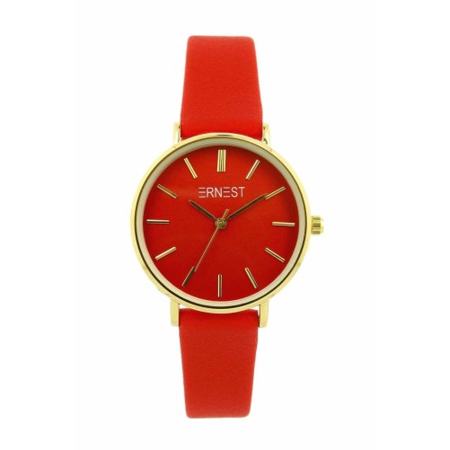 Ernest horloge Gold-Cindy Medium FW23 rood