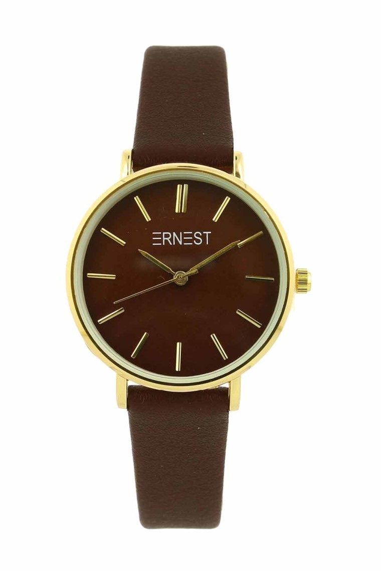 Ernest horloge Gold-Cindy Medium FW23 choco
