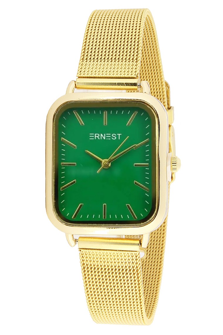 Ernest horloge ""Harmina Medium" goud-groen