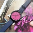 Ernest horloge "Pamela" donkerblauw-fuchsia