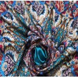 Zijden sjaal "Marie-Clair" turquoise