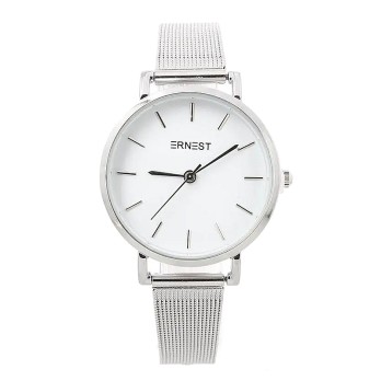 Ernest horloge "Xienna" zilver-wit