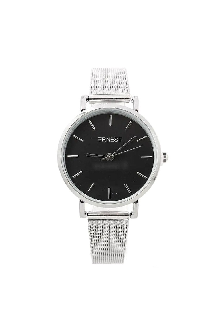 Ernest horloge "Xienna" zilver-zwart