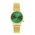 Ernest horloge "Dioni" goud-smaragd