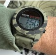 SKMEI Sports Casual Solar Power Quartz horloge, groen camouflage