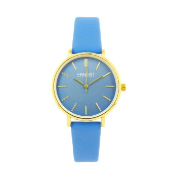 Ernest horloge Gold-Cindy Medium SS24 azuurblauw
