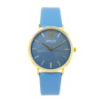 Ernest horloge Gold-Cindy SS24 azuurblauw