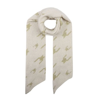 Sjaal "Pied De Poule" beige