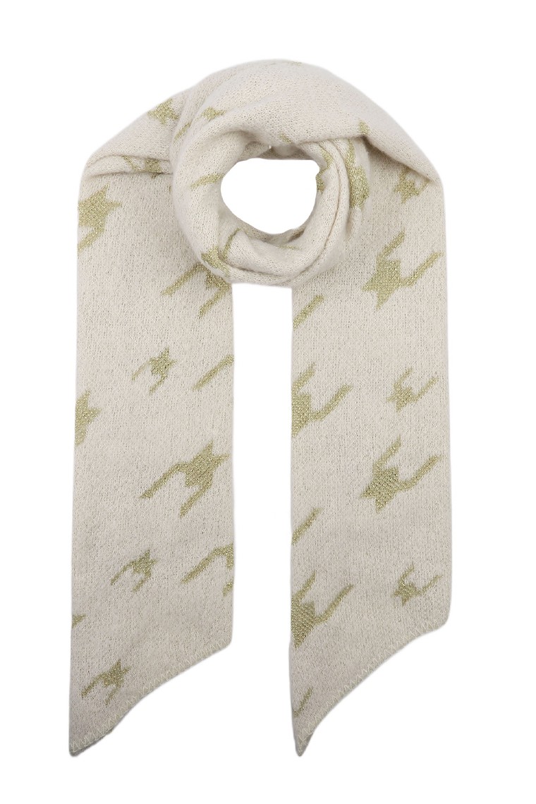 Sjaal "Pied De Poule" beige