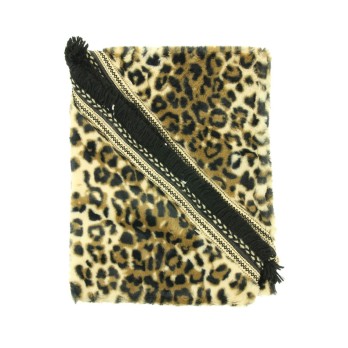 Omslagdoek "Leopard-Luxury" taupe