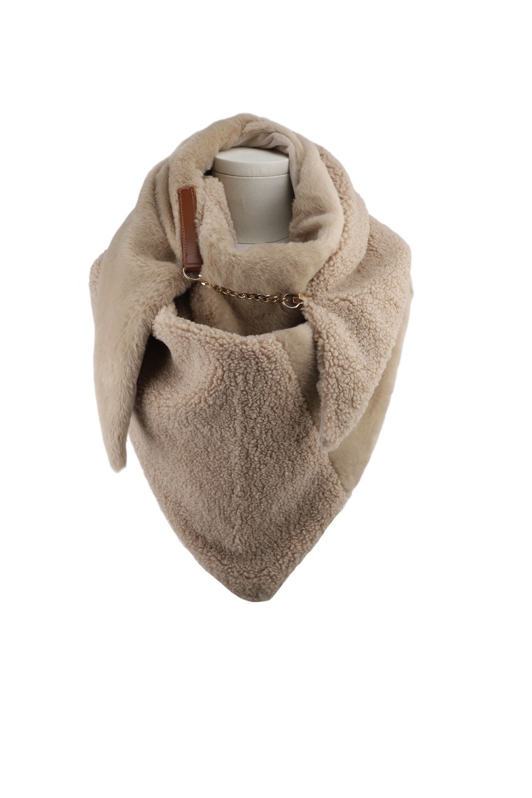 Sjaal "TEDDY-PLAIN" taupe