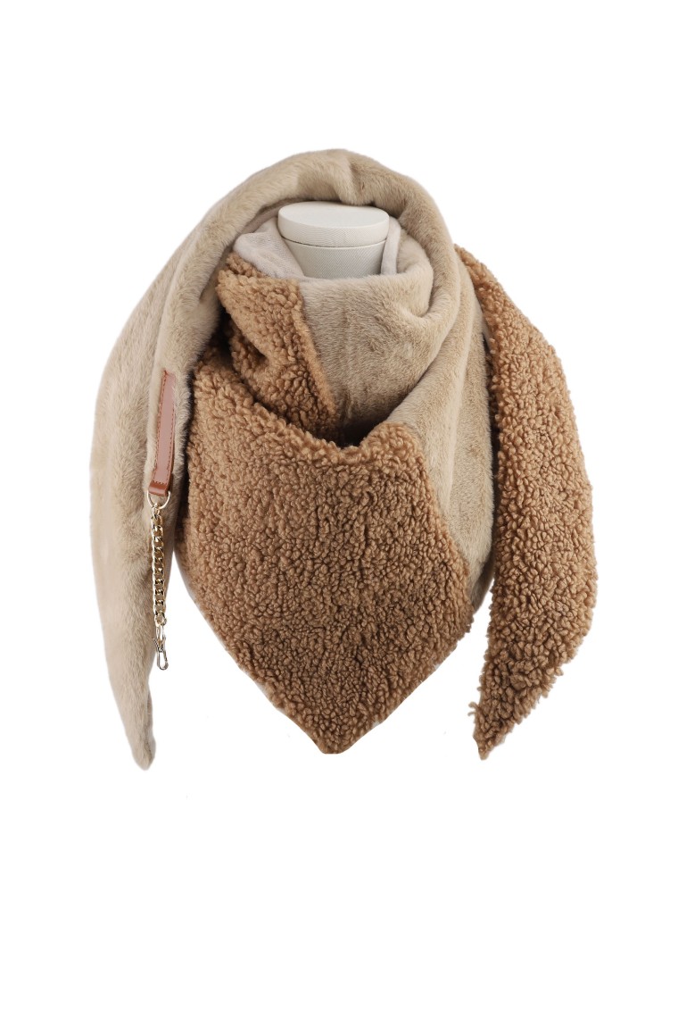 Sjaal "TEDDY-PLAIN" camel