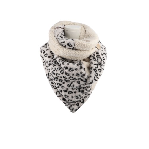 Sjaal "TEDDY-LEOPARD" beige