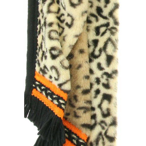 Omslagdoek "Long Leopard" beige