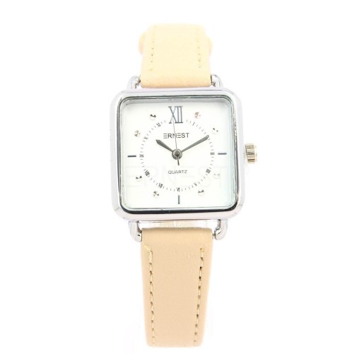 Ernest horloge "Silvestone" beige