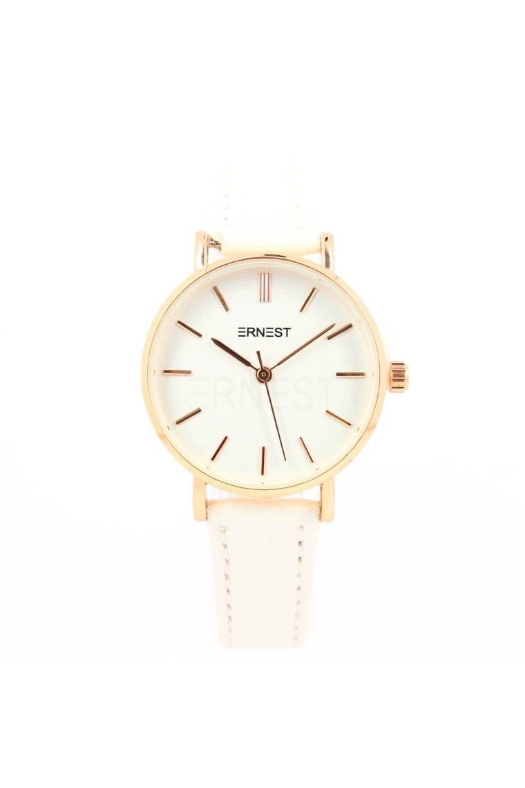 Ernest horloge "Fancy Rosé" wit Ernest horloge "Fancy Rosé" wit