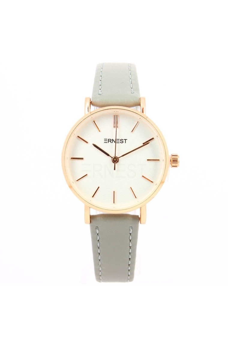 Ernest horloge "Fancy Rosé" lichtgrijs Ernest horloge "Fancy Rosé" lichtgrijs