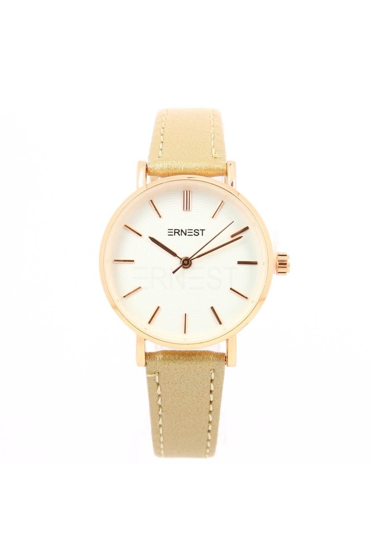 Ernest horloge "Fancy Rosé" goud-brons Ernest horloge "Fancy Rosé" goud-brons