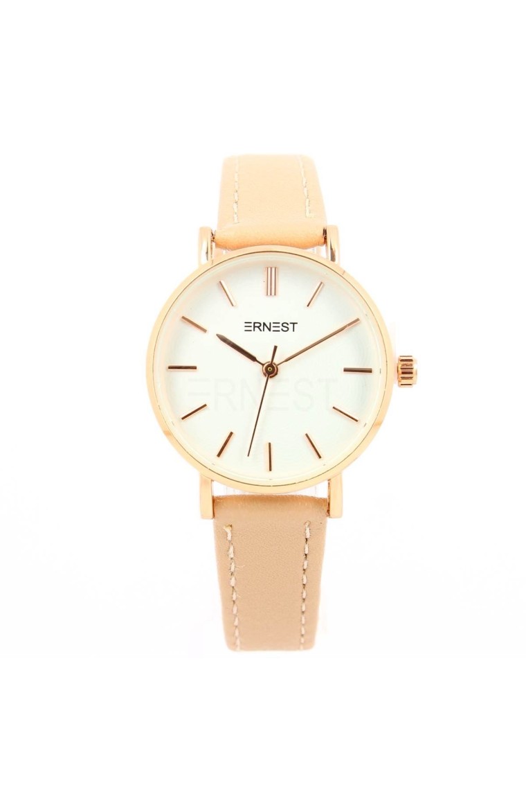 Ernest horloge "Fancy Rosé" beige Ernest horloge "Fancy Rosé" beige
