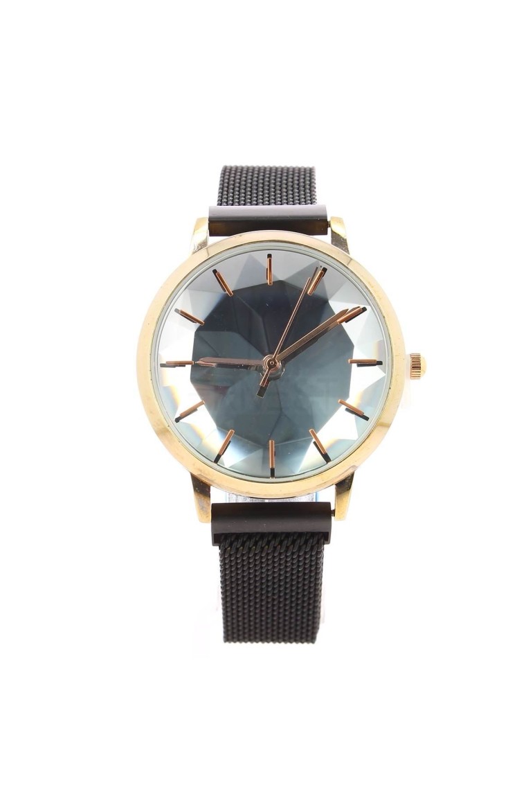 Ernest horloge "Metal magnet FENNA" zwart-rosé Ernest horloge "Metal magnet FENNA" zwart-rosé