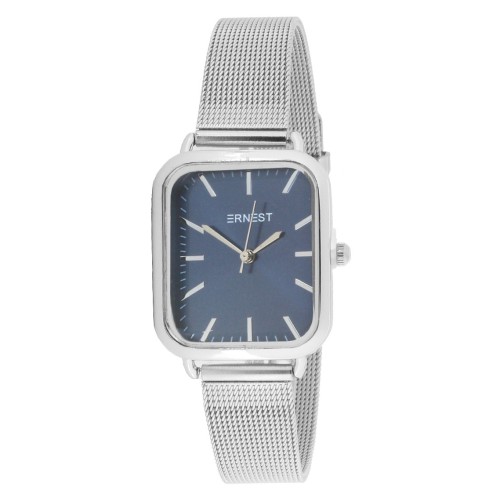 Ernest horloge ""Harmina Medium" zilver-blauw