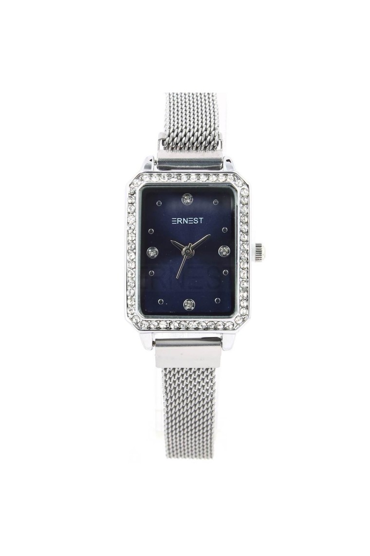 Ernest horloge ""Magnet Loua" zilver-blauw Ernest horloge ""Magnet Loua" zilver-blauw