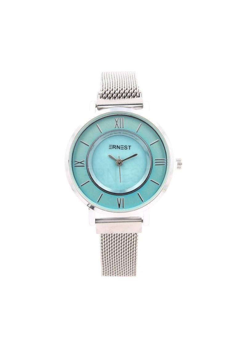 Ernest horloge ""Magnet Lizzy" zilver-lichtblauw Ernest horloge ""Magnet Lizzy" zilver-lichtblauw