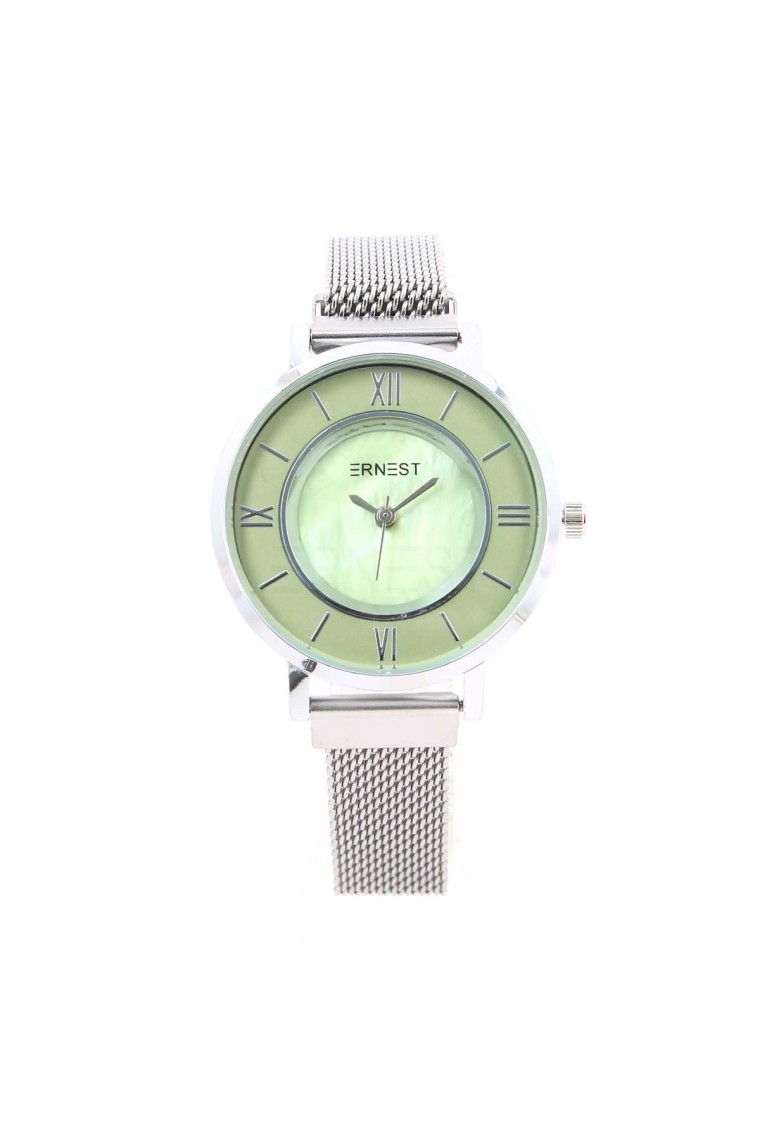 Ernest horloge ""Magnet Lizzy" zilver-lichtgroen Ernest horloge ""Magnet Lizzy" zilver-lichtgroen