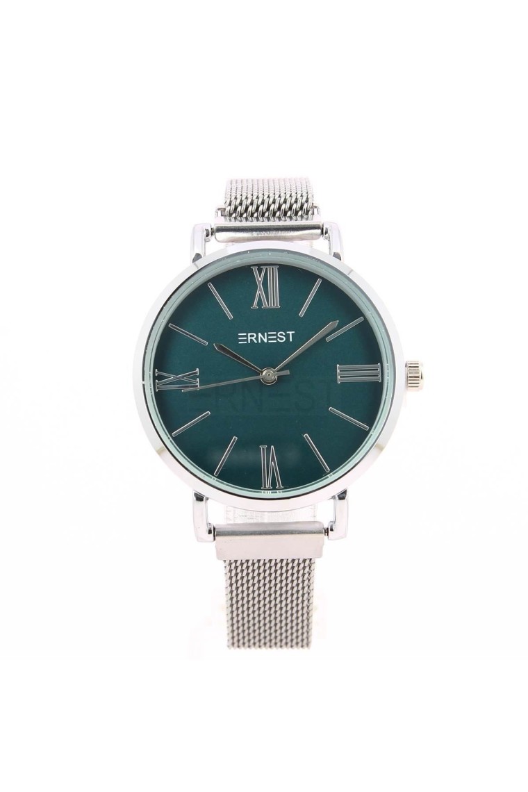 Ernest horloge ""Magnet Isabella" zilver-groen Ernest horloge ""Magnet Isabella" zilver-groen