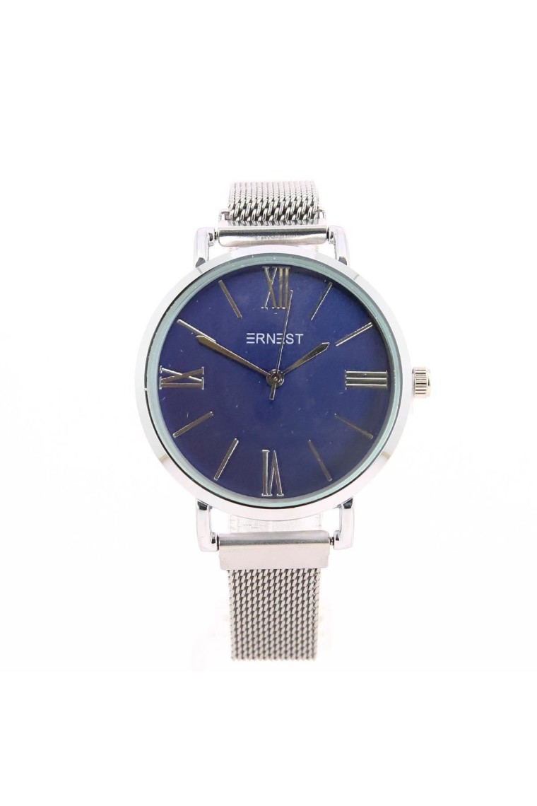 Ernest horloge ""Magnet Isabella" zilver-kobaltblauw Ernest horloge ""Magnet Isabella" zilver-kobaltblauw