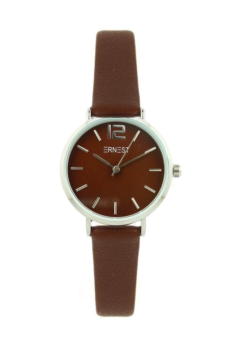 Ernest horloge Silver-Cindy-Mini FW25 choco-shine