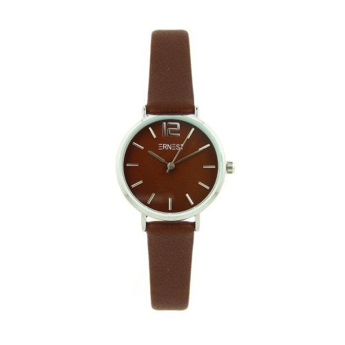 Ernest horloge Silver-Cindy-Mini FW25 choco-shine