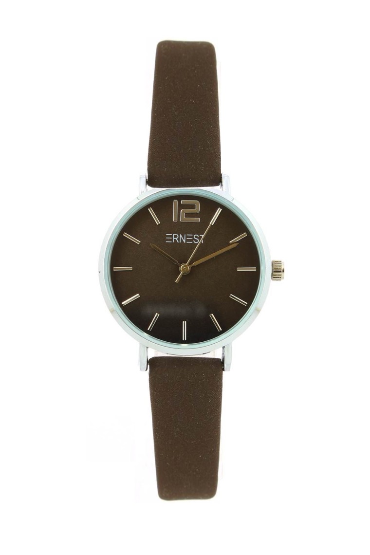 Ernest horloge Silver-Cindy-Mini FW25 choco-matt