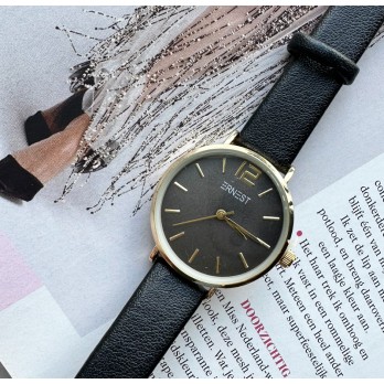 Ernest horloge Gold-Cindy-Mini SS24 zwart
