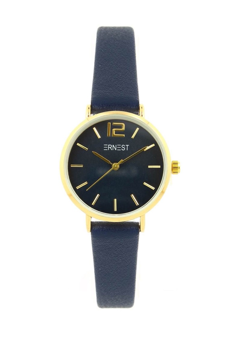 Ernest horloge Gold-Cindy-Mini FW25 donkerblauw