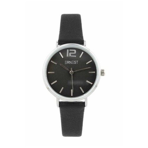 Ernest horloge Silver-Cindy Medium SS24 zwart