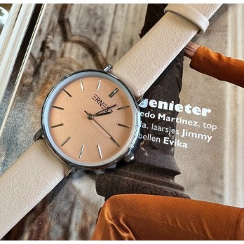 Ernest horloge Silver-Cindy Medium FW25 beige