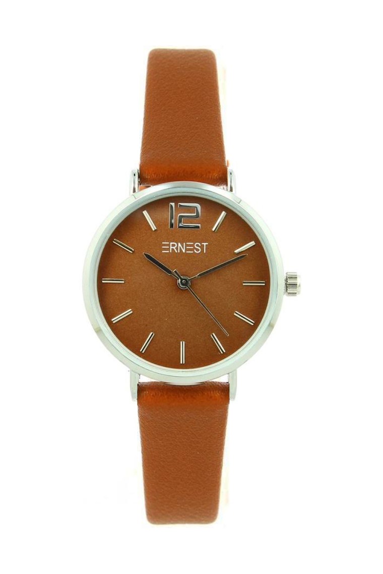 Ernest horloge Silver-Cindy Medium FW25 camel