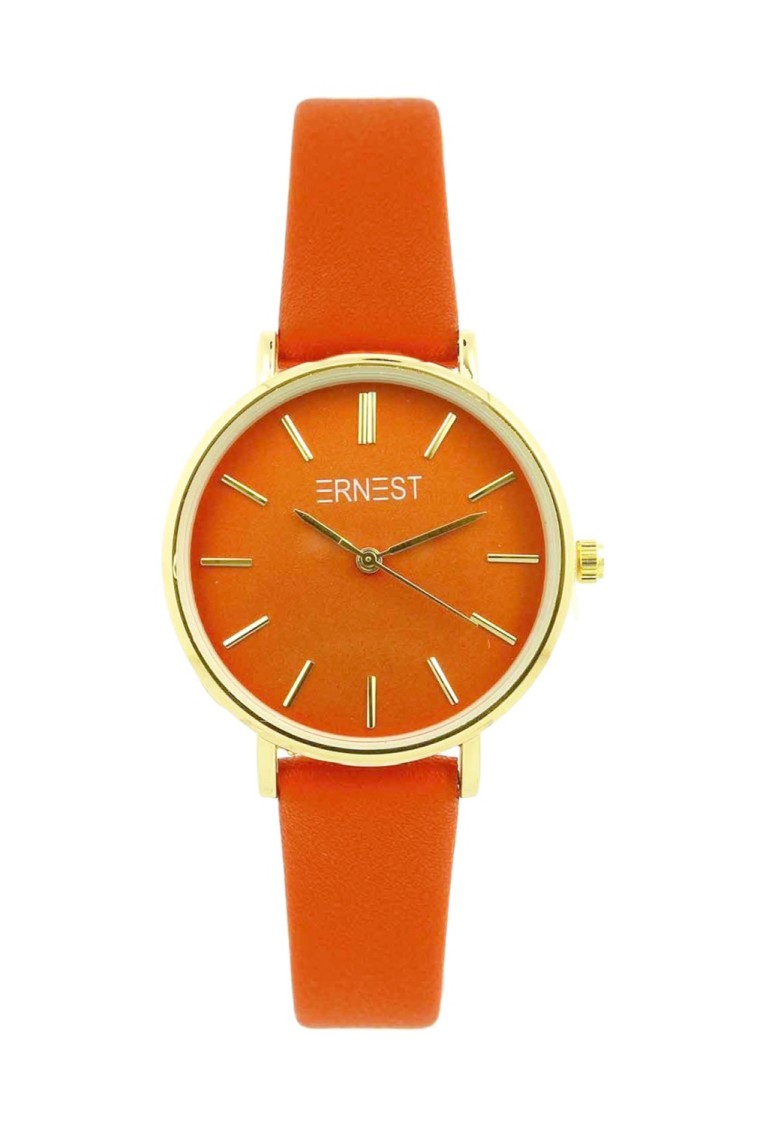 Ernest horloge Gold-Cindy Medium FW25 oranje