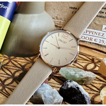 Ernest horloge Rosé-Cindy FW25 beige