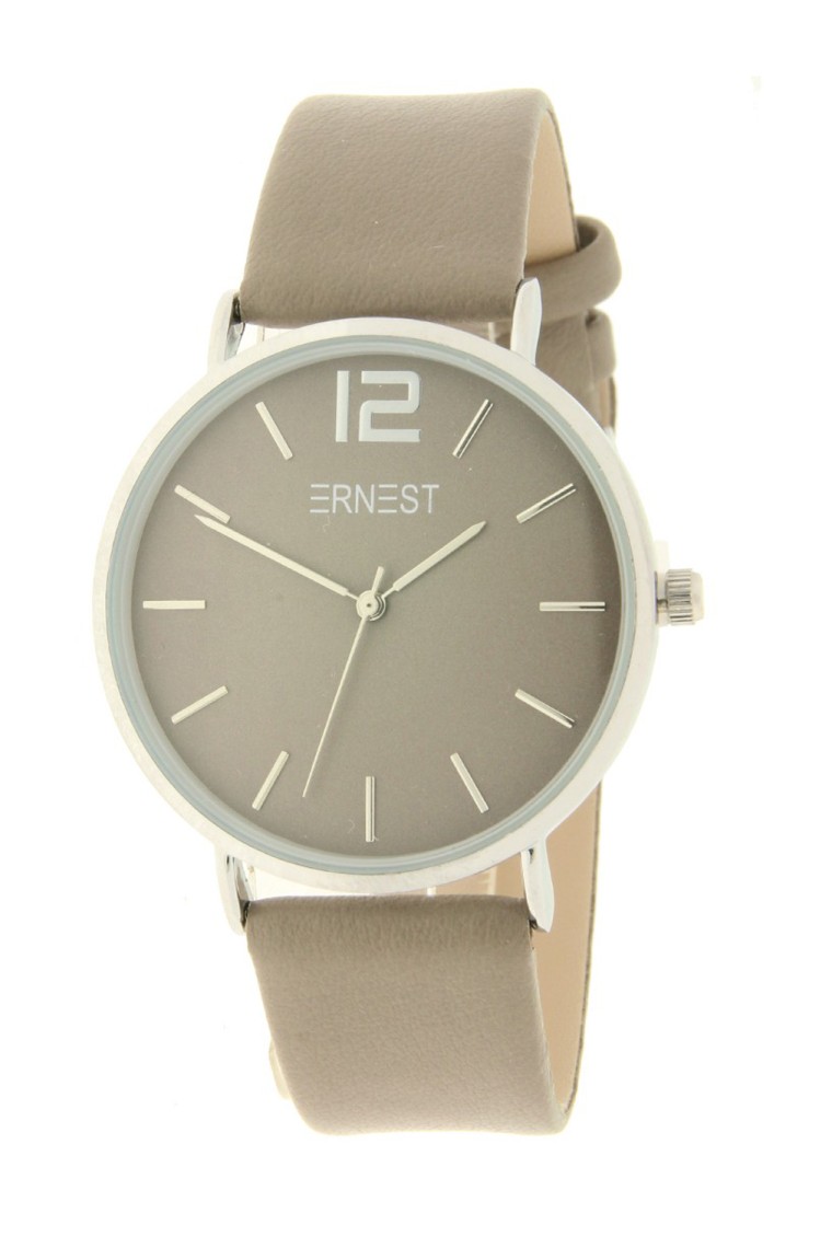 Ernest horloge Silver-Cindy FW25 grijs-taupe