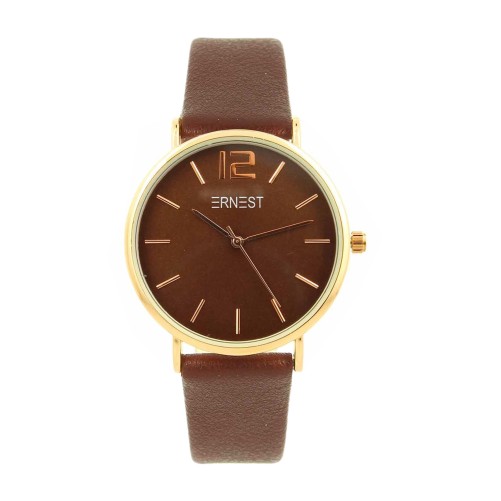 Ernest horloge Gold-Cindy FW25 zacht-choco
