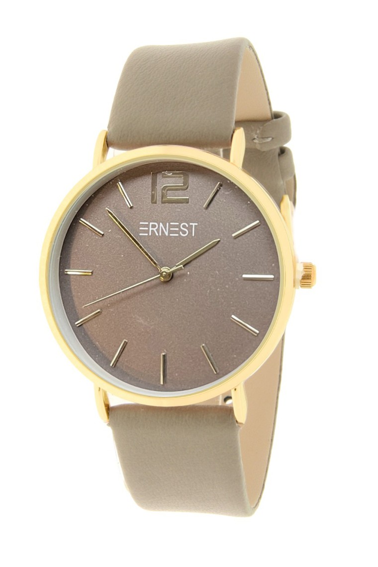 Ernest horloge Gold-Cindy FW25 grijs-taupe